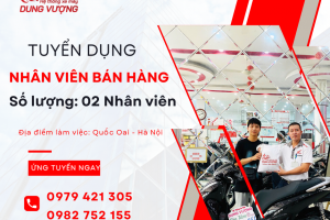 THÔNG BÁO TUYỂN NHÂN VIÊN BÁN HÀNG